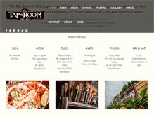 Tablet Screenshot of patchoguetaproom.com
